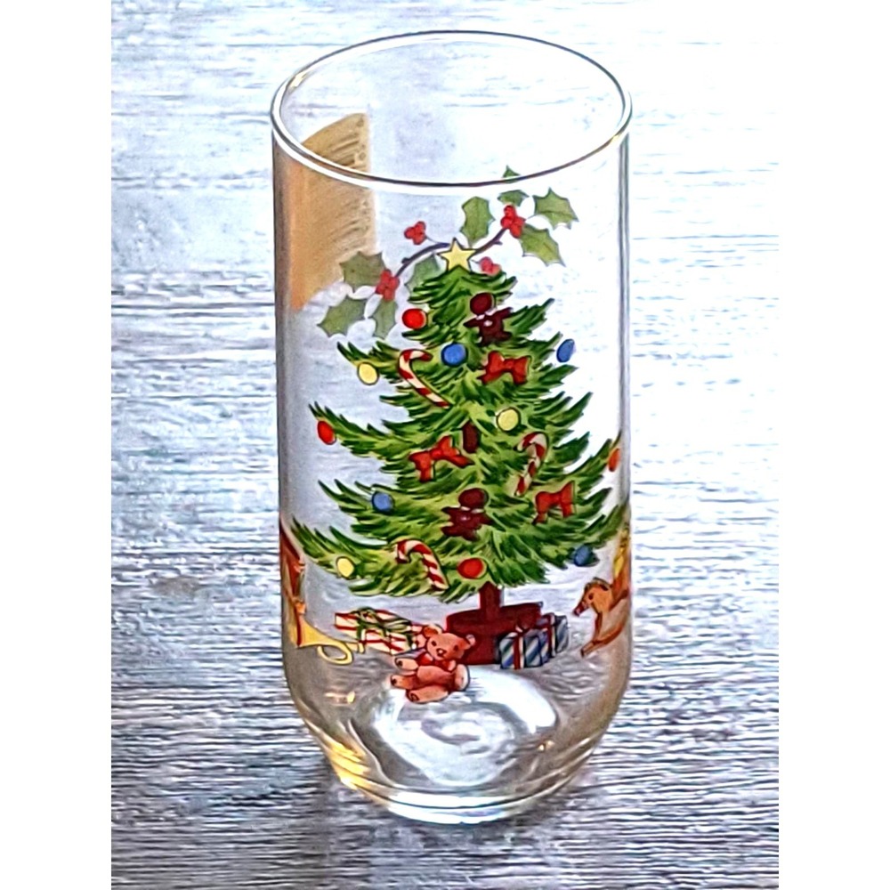 12 NEW Luminarc Noel Christmas Tree Glasses Vintage 16oz Cooler Tumblers Holiday - Picture 4 of 8